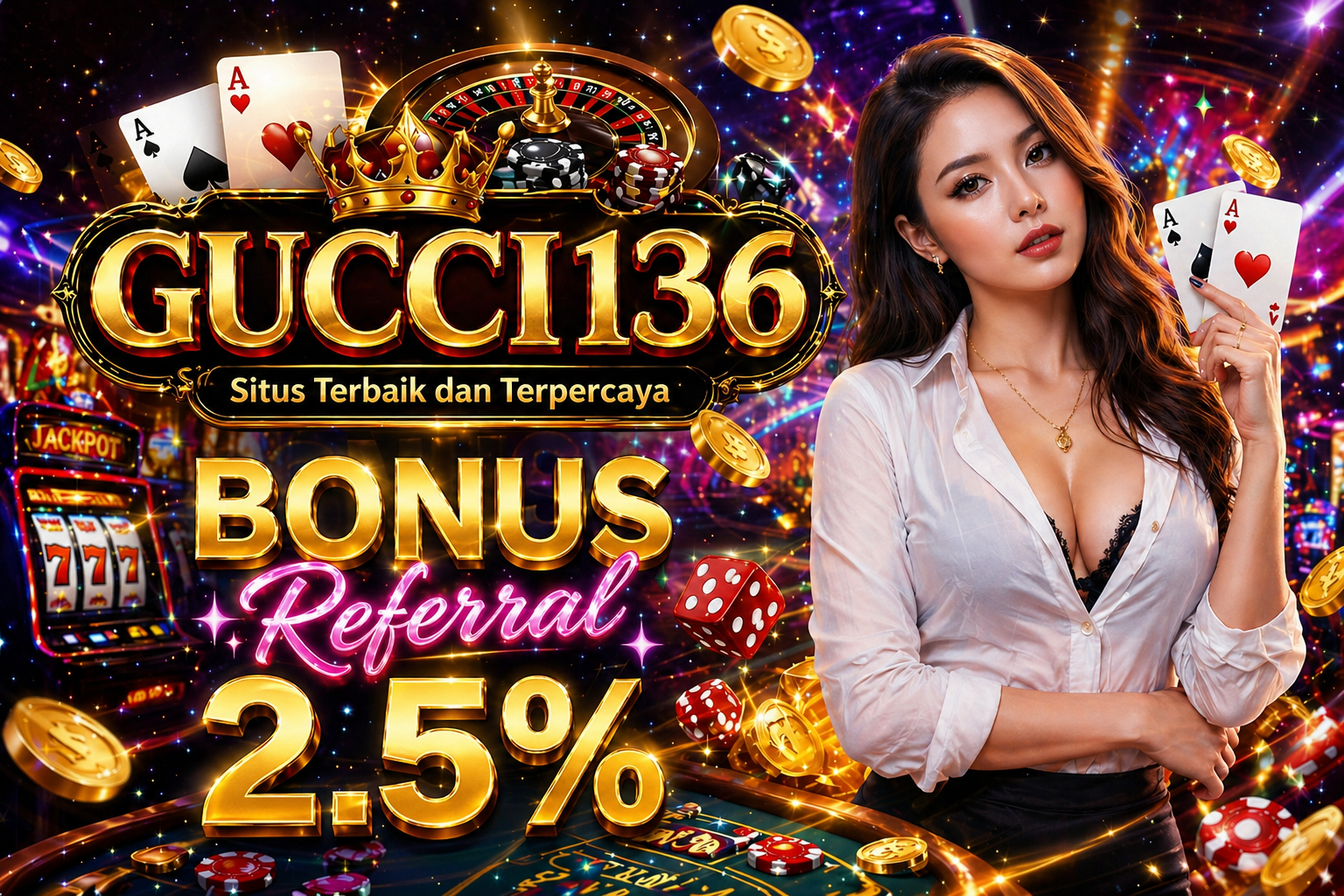 GUCCI136 : Link Agen Slot Gacor Resmi Terbaru Bonus New Member 100% promo